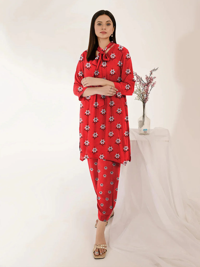 2 Piece – Cotton Digital Print Suit ( Design LS2)