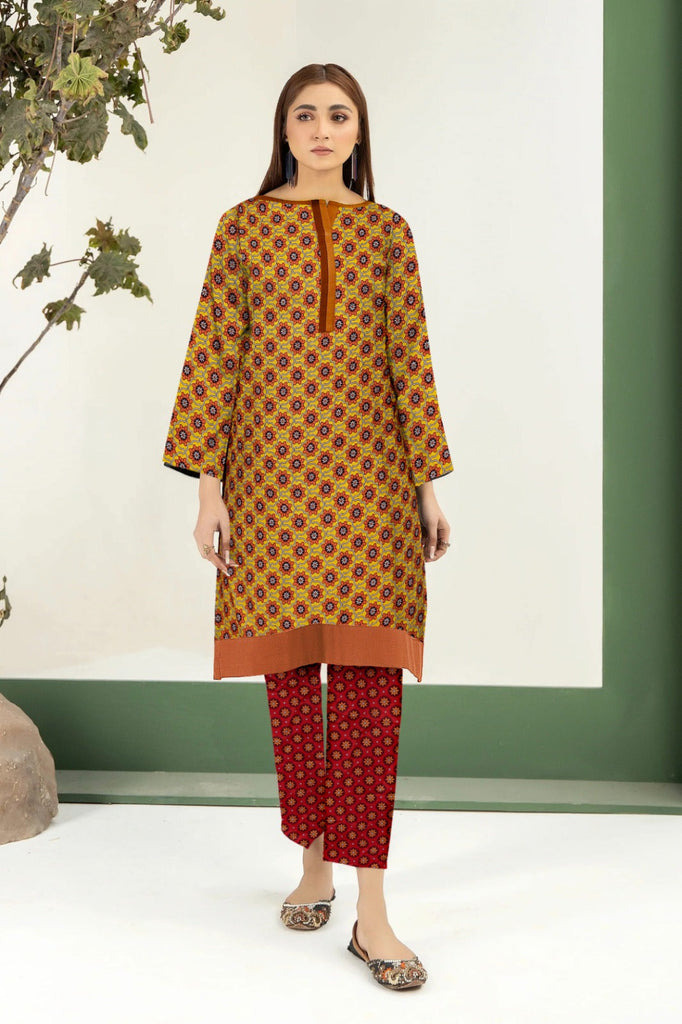 2 Piece – Cotton Digital Print Suit ( Design LS69)