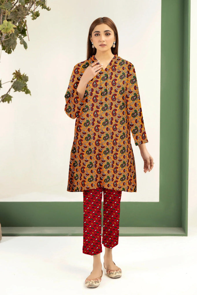 2 Piece – Cotton Digital Print Suit ( Design LS62)