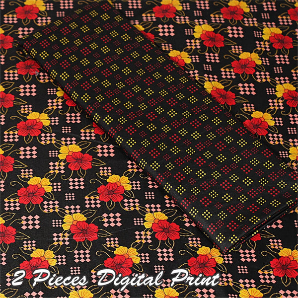 2 Piece – Cotton Digital Print Suit ( Design LS60)