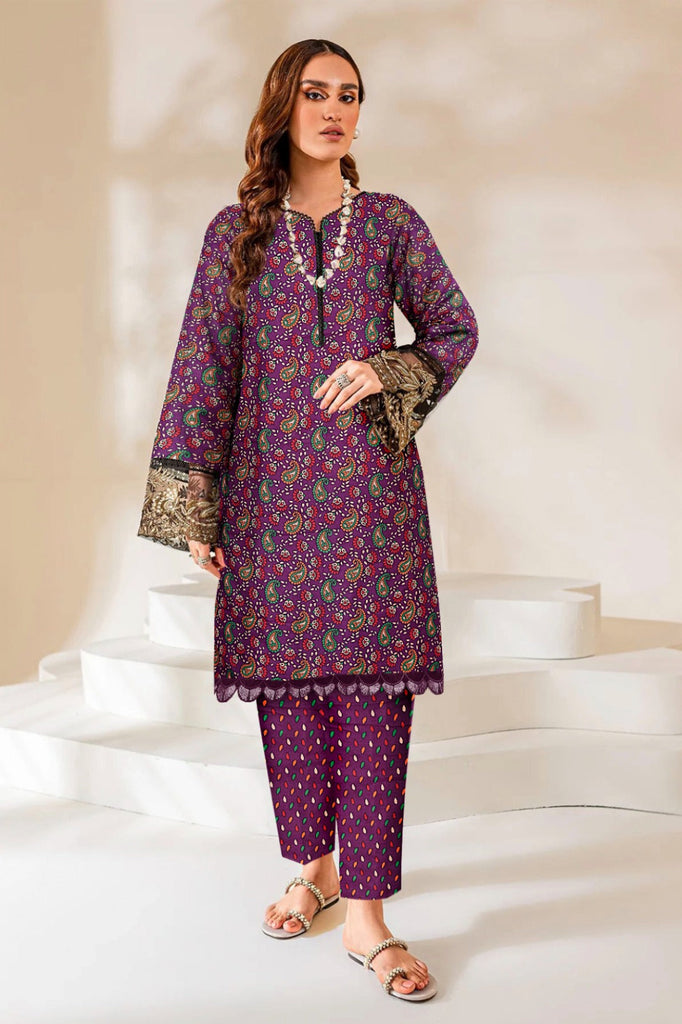 2 Piece – Cotton Digital Print Suit ( Design LS63)