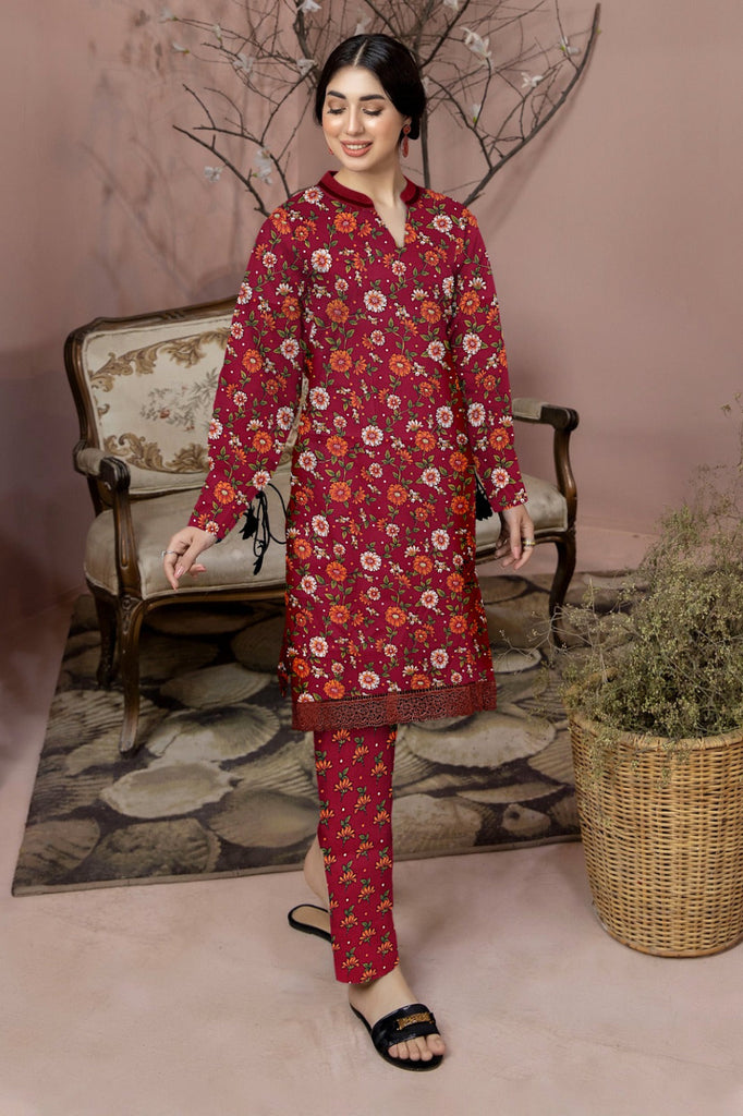 2 Piece – Cotton Digital Print Suit ( Design LS64)