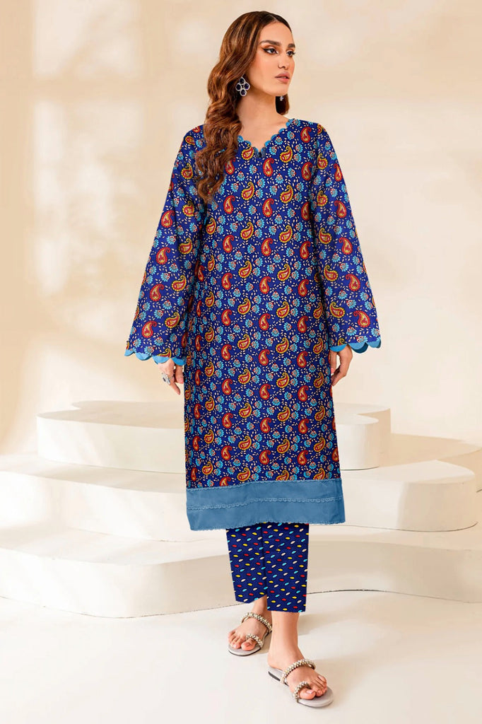 2 Piece – Cotton Digital Print Suit ( Design LS66)