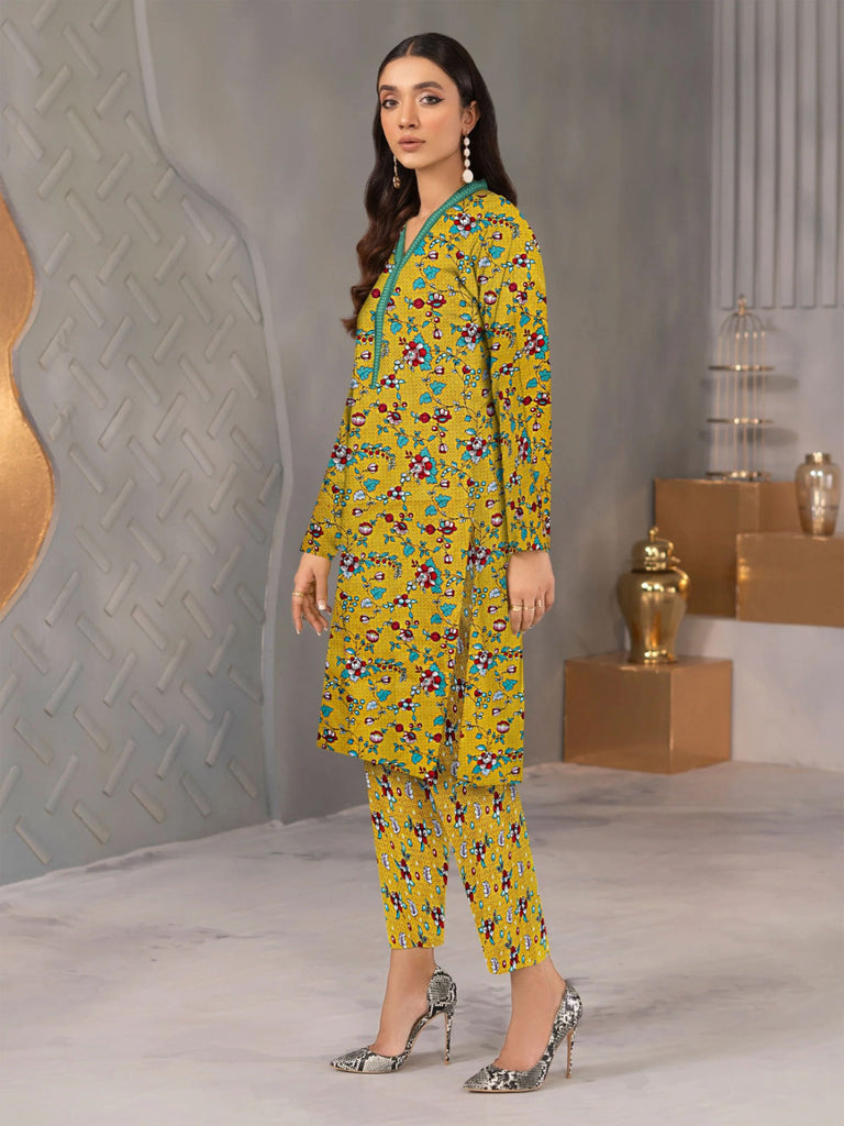 2 Piece – Cotton Digital Print Suit ( Design LS55)